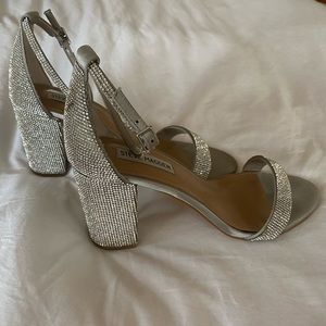Gorgeous rhinestone heels by Steve Madden. Size 10